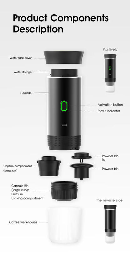 Wireless Electric Portable Coffee Machine