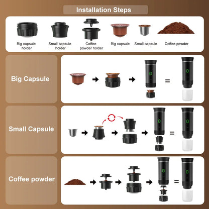 Wireless Electric Portable Coffee Machine