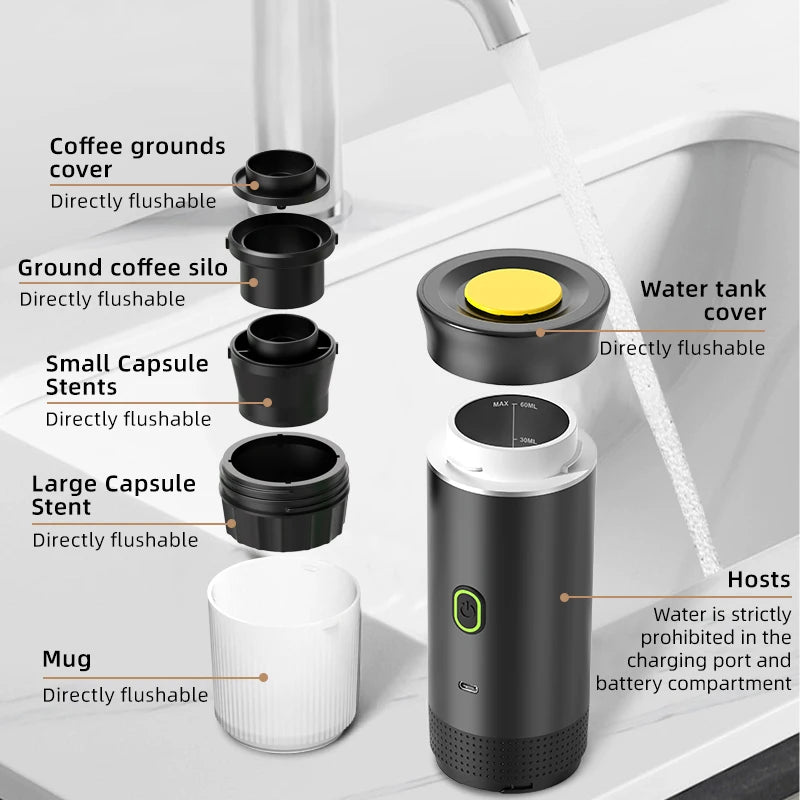 Wireless Electric Portable Coffee Machine