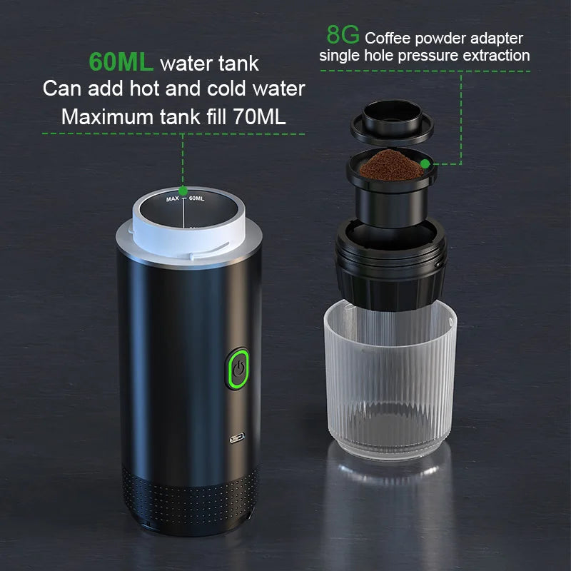 Wireless Electric Portable Coffee Machine