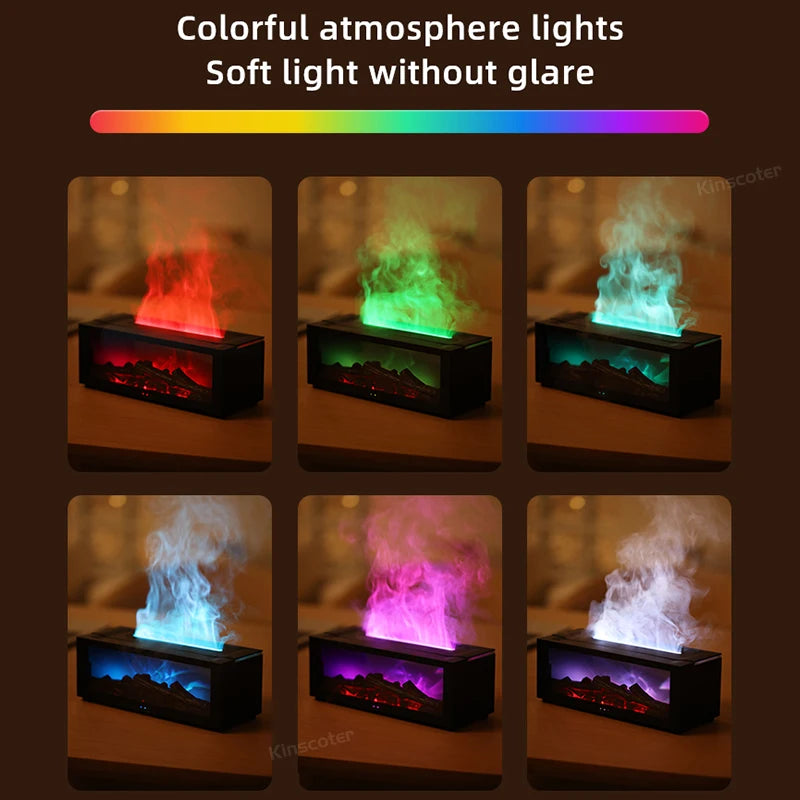 LED Light Fireplace Air Humidifier