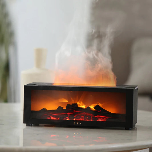 LED Light Fireplace Air Humidifier