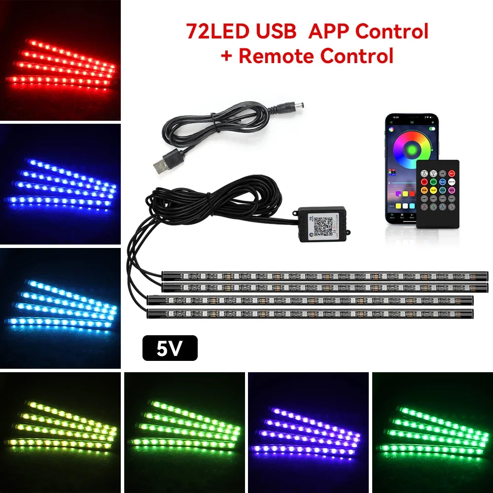 LED Car Interior Ambient Foot Light